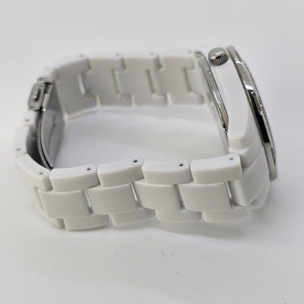 Relic Watch Women 38MM White Dial‎ Day Date White Band 6" Wrist New Battery - Picture 9 of 12